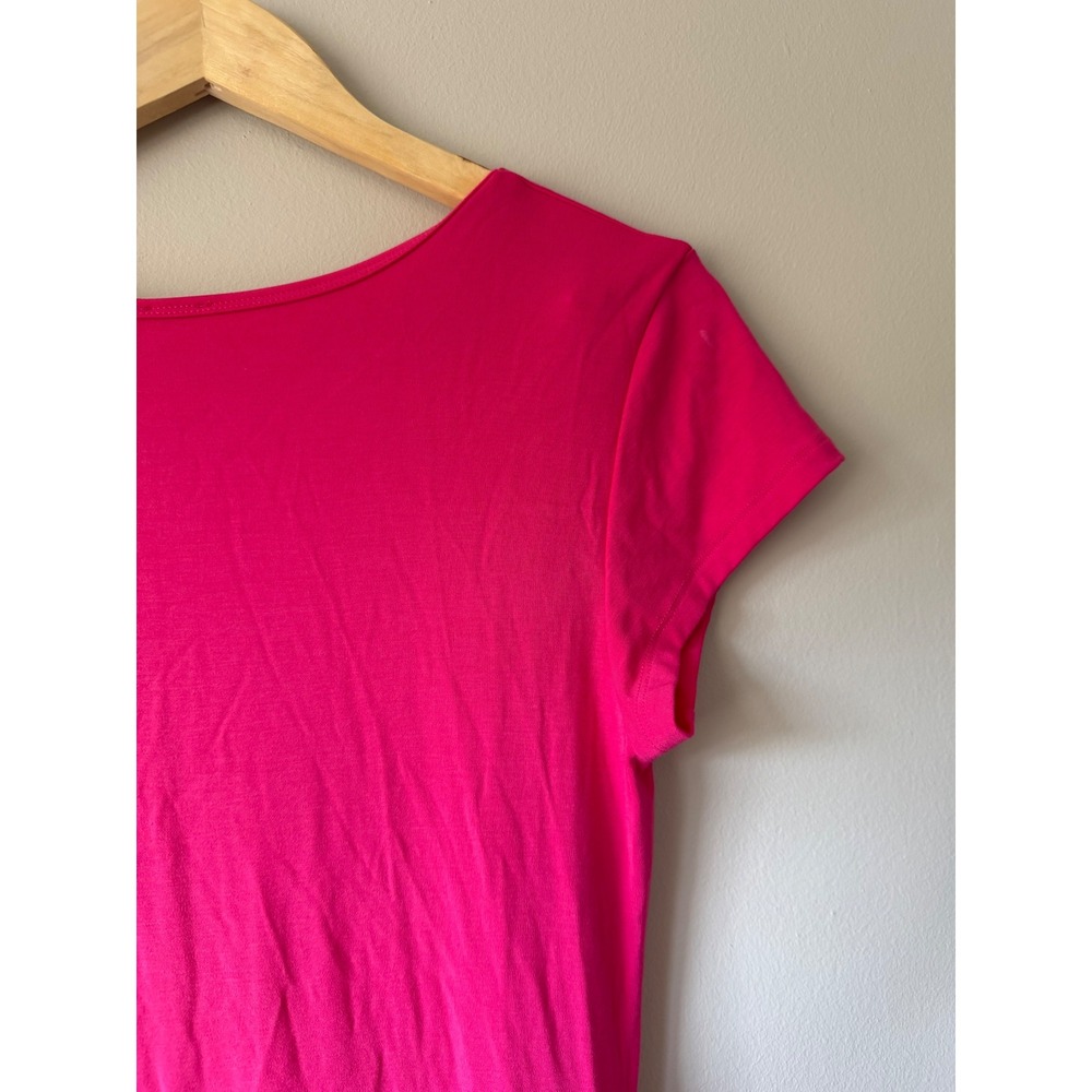 Wilfred Aritzia Maxi Dress Large Hot Pink Barbiecore Resortwear Casual - Picture 8 of 10